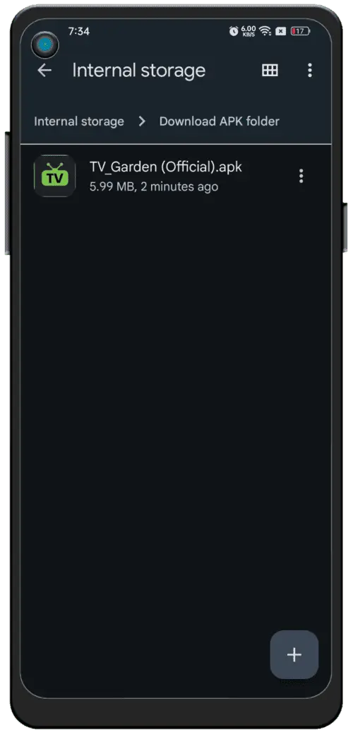 Пошук файлу APK